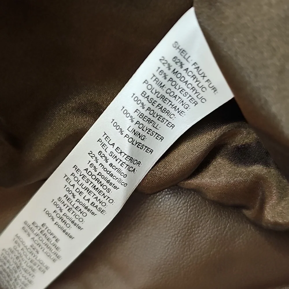 Chico's, Brown, Teddy, Vest, Faux Fur, Animal, Holiday, Casual, Party, Winter